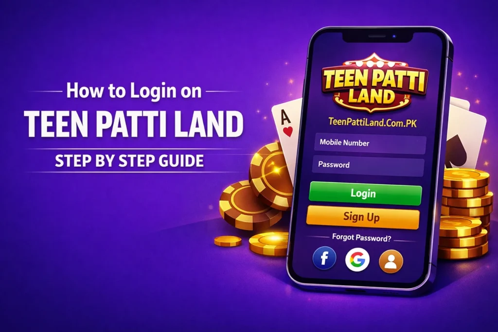 How to Login on Teen Patti Land