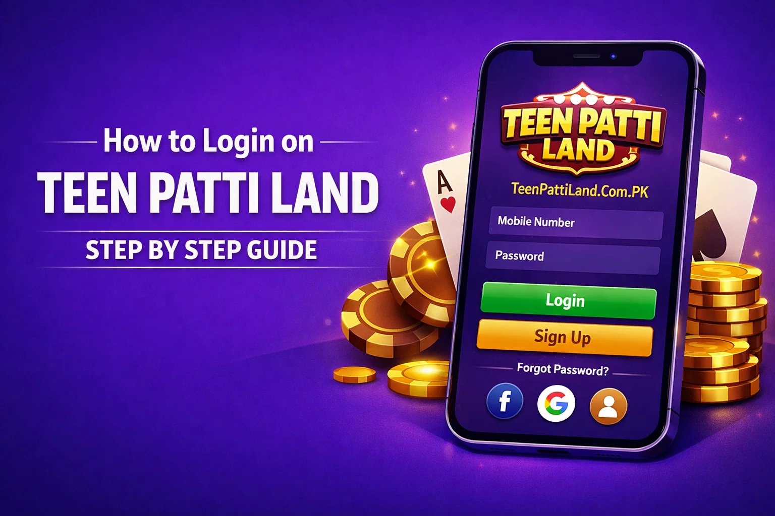 How to Login on Teen Patti Land